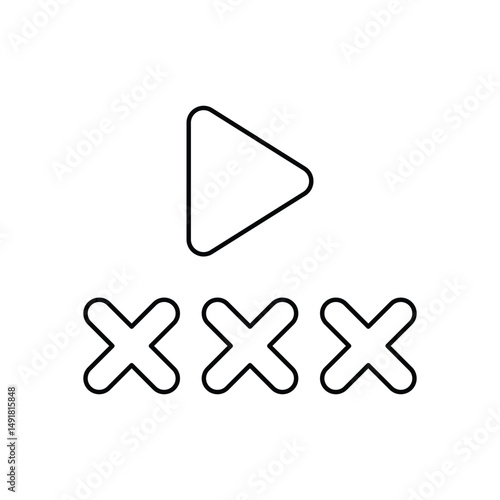 Adult Movie Vector icon