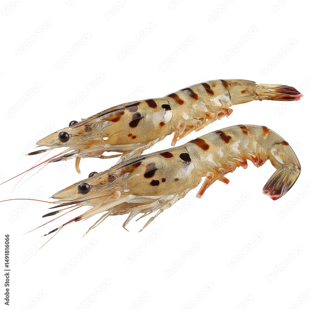 Seafood items png concept. Freshwater shrimp on display Seafood items png concept. Freshwater shrimp on display