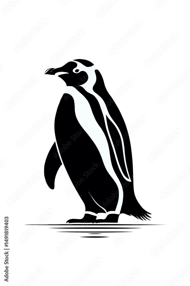 Fototapeta premium Abstract Penguin Illustration