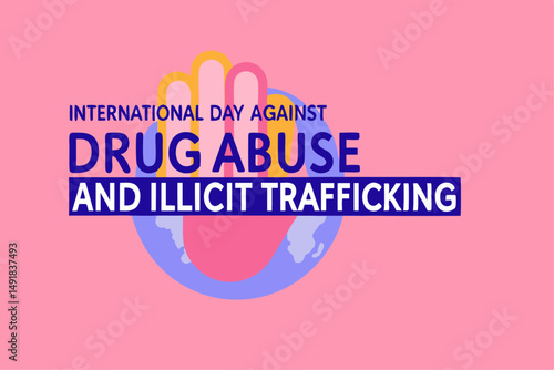 Global campaign visual for International Day Against Drug Abuse highlighting solidarity and collective effort to combat drug abuse challenges worldwide