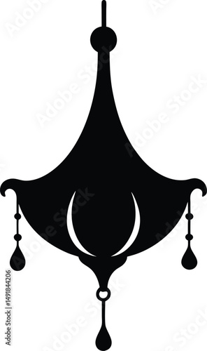 vector illustration of an old lamp