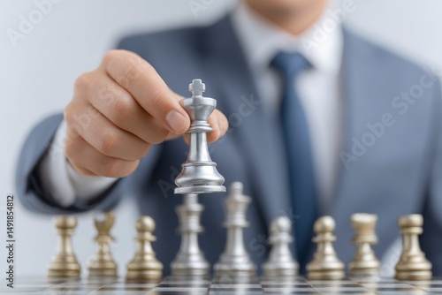 Wallpaper Mural Moving Chess Piece Strategy and Leadership Concept Torontodigital.ca