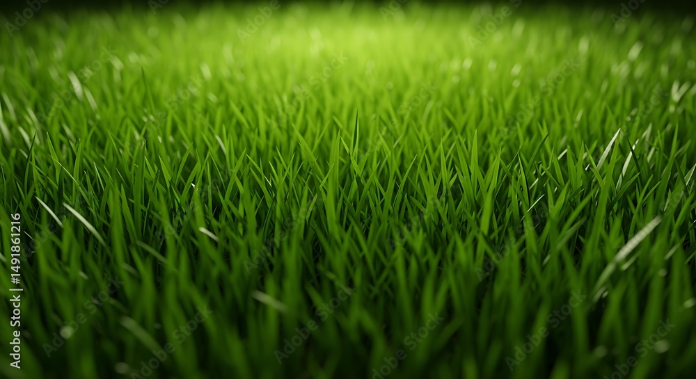 Fototapeta premium Emerald Meadow: Lush Green Grass Texture
