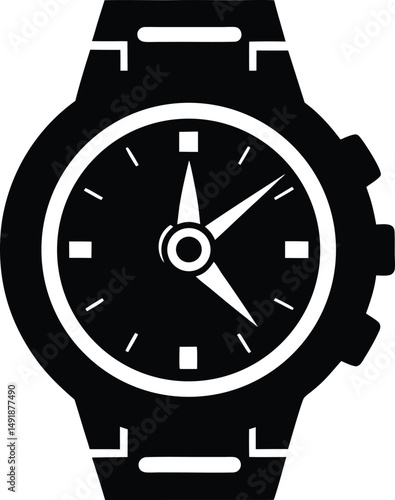 vector illustration of a compass