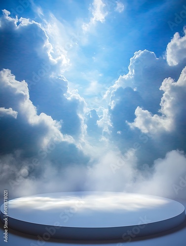 blue sky with clouds