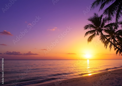 Sunset Serenade AI Generated