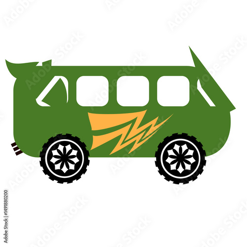 green car vector