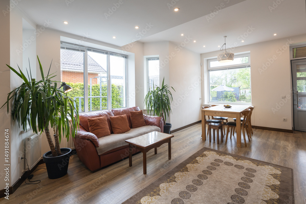 Fototapeta premium Modern house interior indoors
