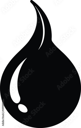 silhouette of a drop of water