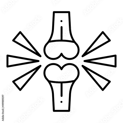 Bone Friction line icon