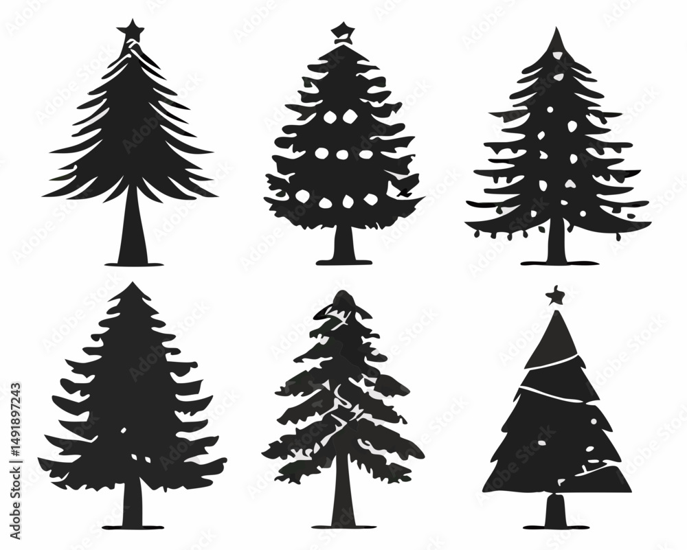Obraz premium Christmas Tree Vector