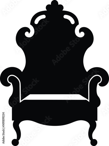 classic armchair isolated on white