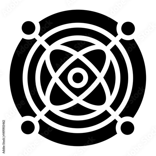 Gyroscope Solid Icon