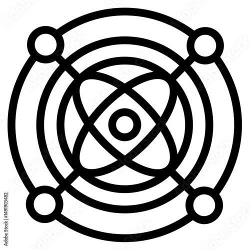 Gyroscope Line Icon