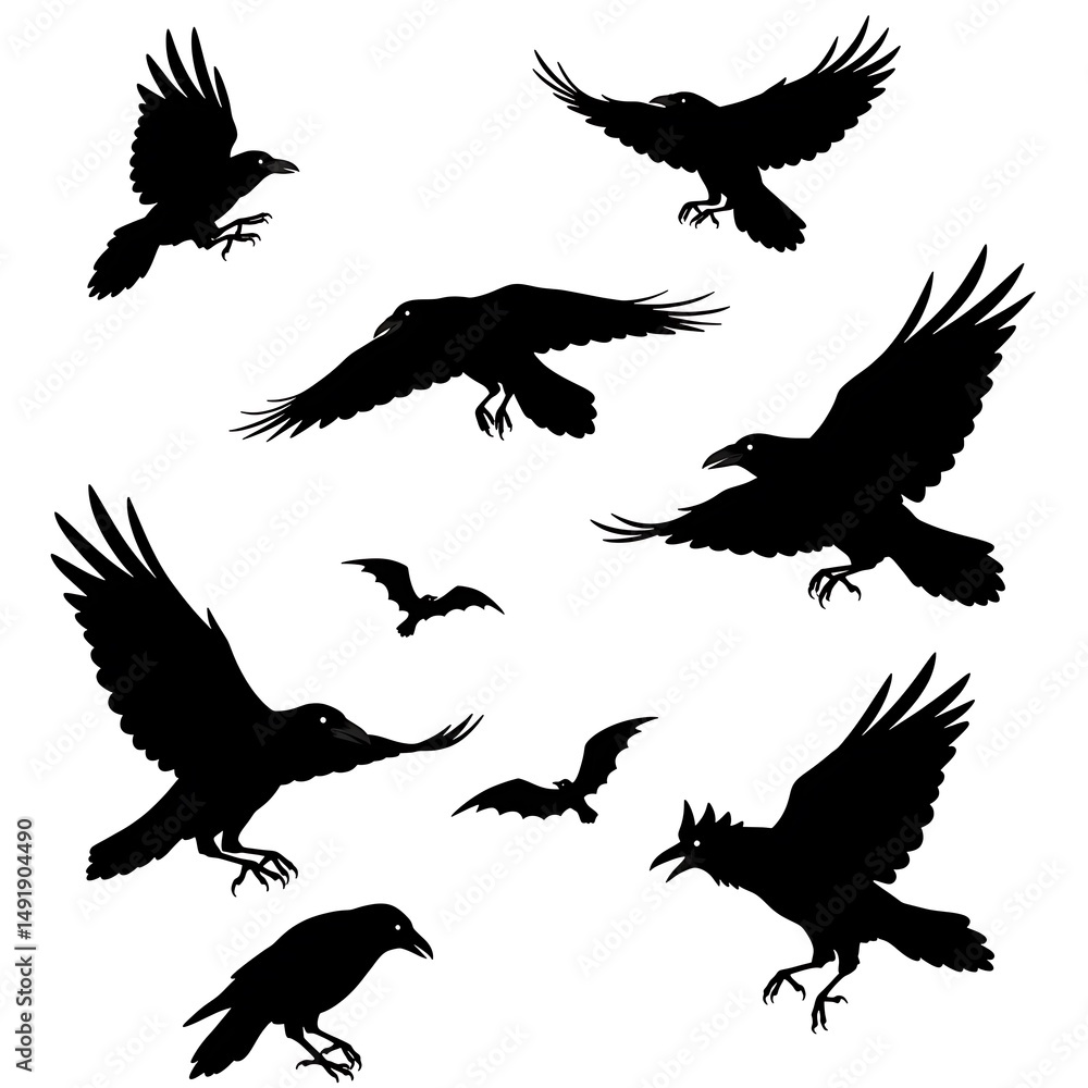 Obraz premium Midnight Flight of Shadows