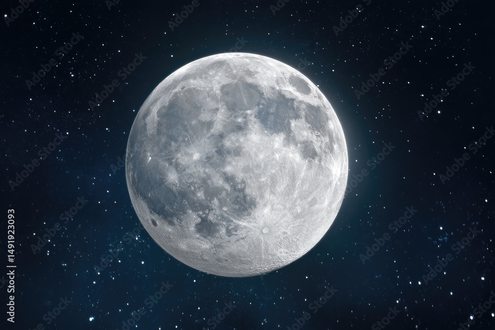 Full moon bathed in starlight (2) Full moon bathed in starlight (2)