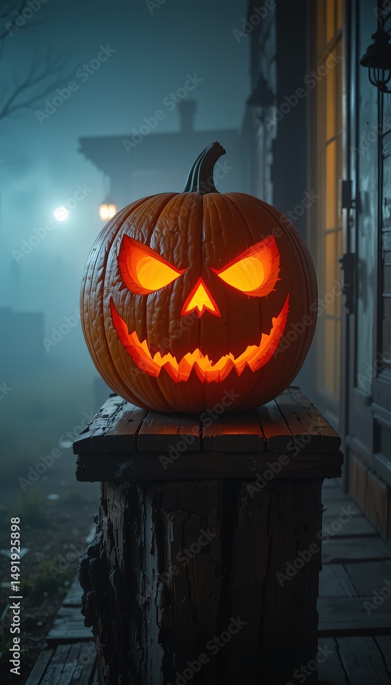 Obraz premium Haunted Halloween Night