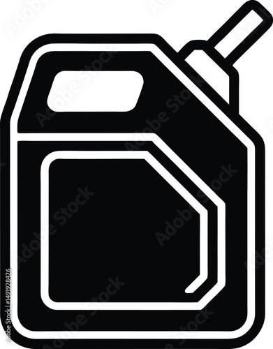 Gas Can Icon Outline Vector Illustration
