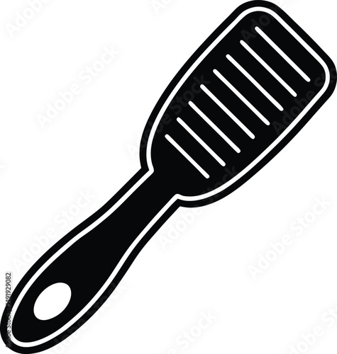 Hairbrush Icon Outline Vector Illustration
