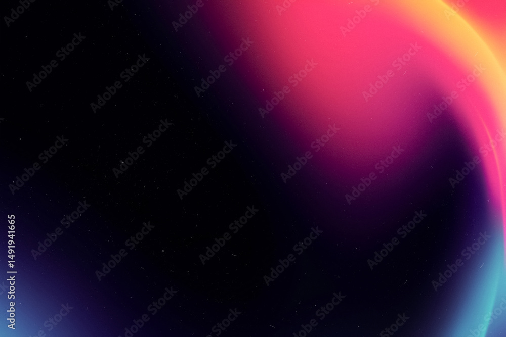 Obraz premium Holographic Plasma Dusted Overlays with Futuristic Light Effects, Glowing Neon Colors, and Abstract Textured Patterns – Cyberpunk Design, Shiny Surfaces, Dreamlike Atmosphere for Creative Projects