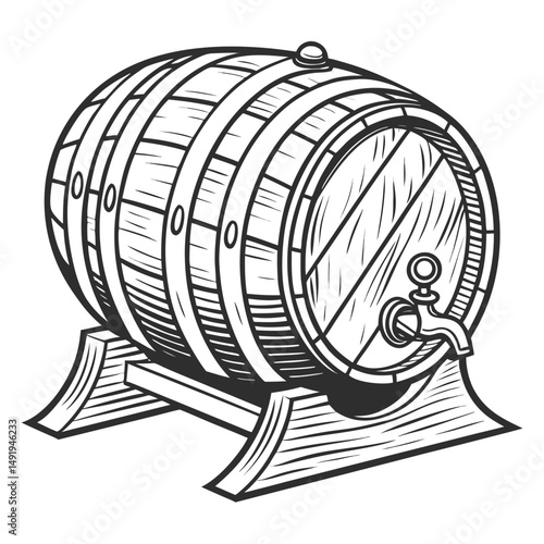 wine barrel with a barrel