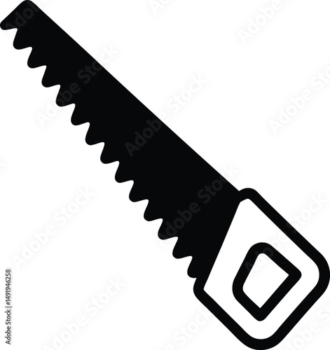 Saw Icon Outline Vector illustration