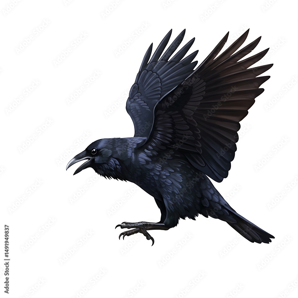 Naklejka premium Midnight Flight