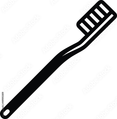 Toothbrush Icon Outline Vector illustration