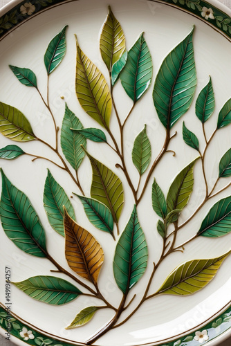 green leaves background