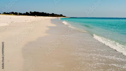 Vue aérienne de la Plage de Kermyl, Beg-Meil à Fouesnant