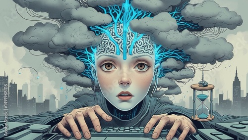 Neural city writer at work