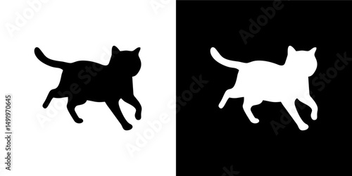 Standing Cat with Ears Up Variation 