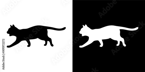 Sleeping Cat Outline Variation 