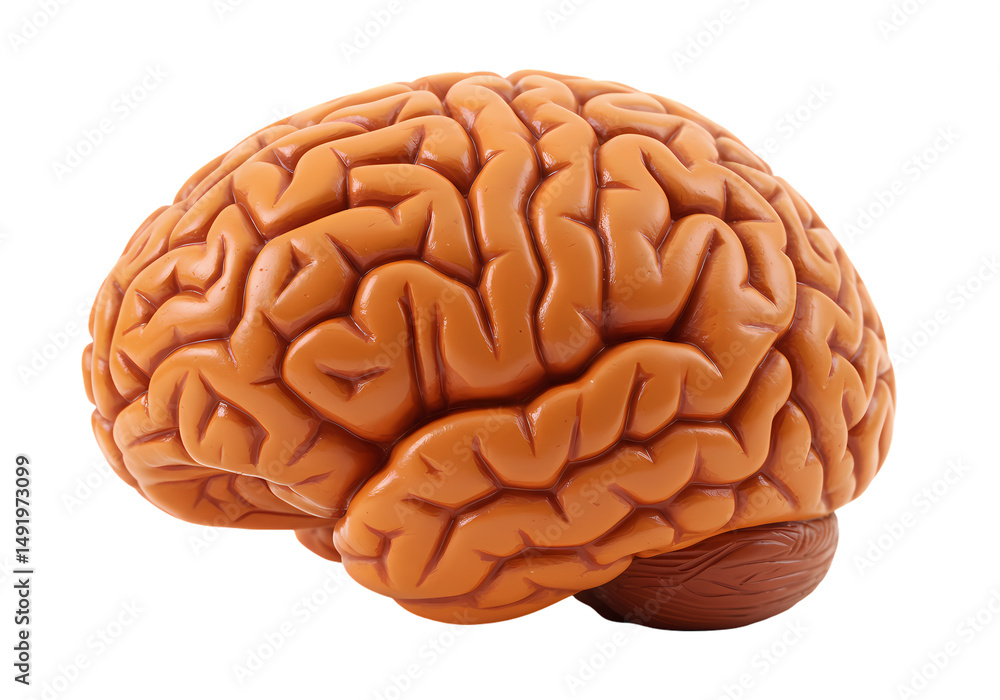 Human Brain Anatomy Detailed Image Guide on Transparent background Human Brain Anatomy Detailed Image Guide on Transparent background