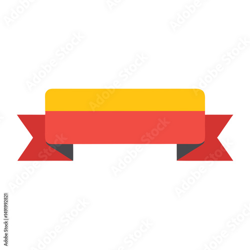 lower third ribbon button vector element