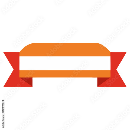 lower third ribbon button vector element