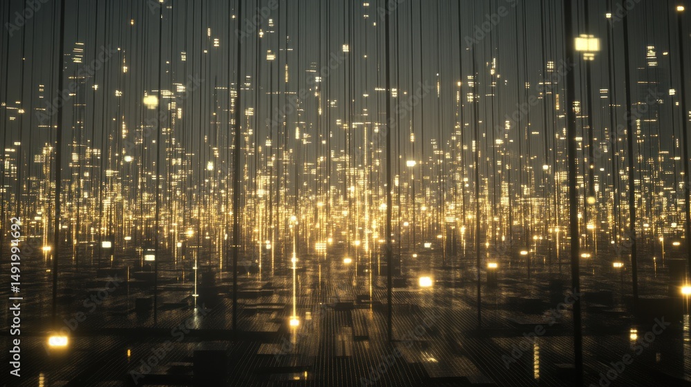 Obraz premium Abstract city lights