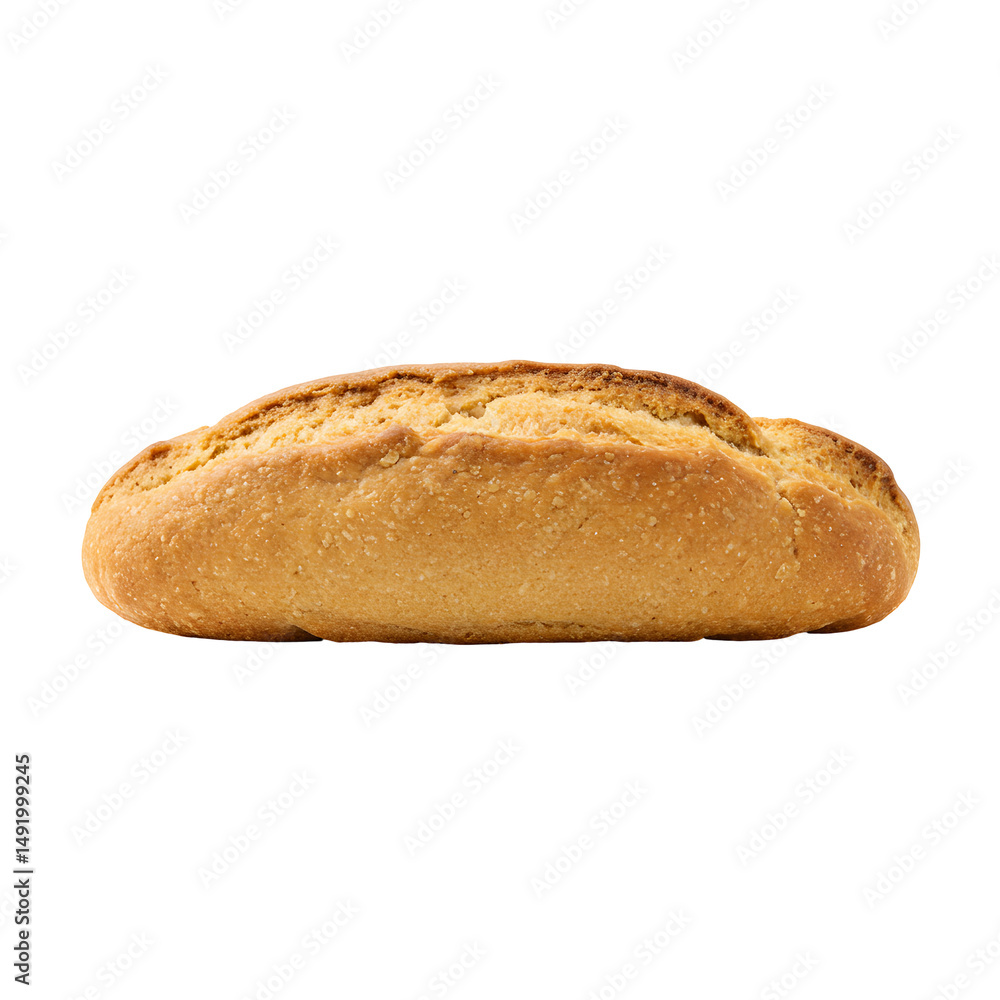 Golden Brown Wheat Bread Loaf on Transparent Background Golden Brown Wheat Bread Loaf on Transparent Background