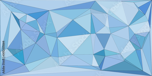 Light BLUE vector shining triangular background. A completely new color illustration in a vague style. Brand new style for your business design.
