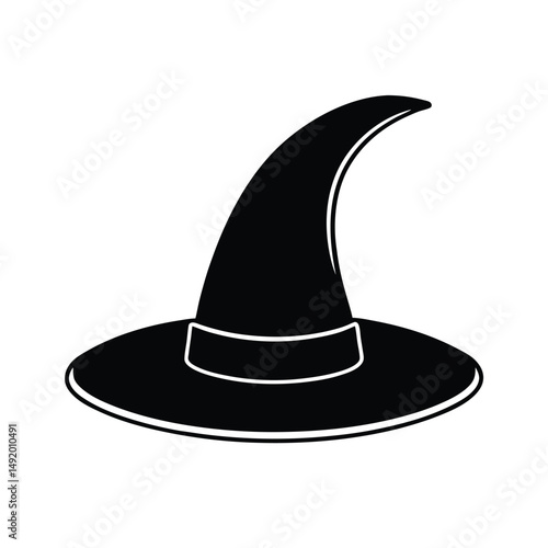 black hat isolated on white background