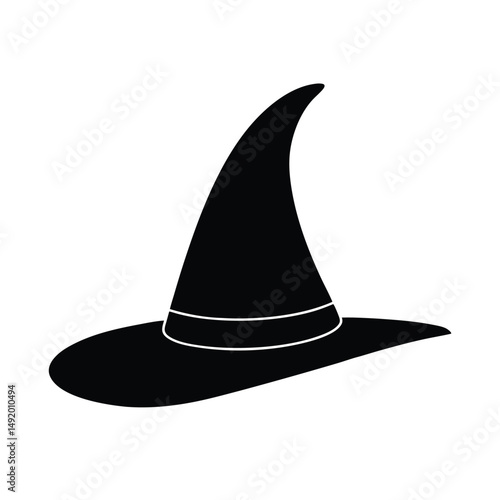 black hat isolated on white background