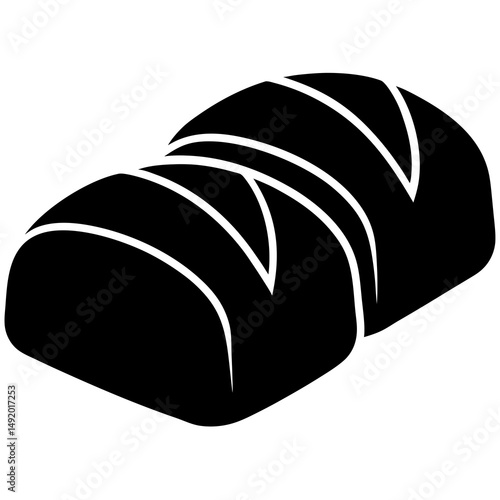 Fresh Loaf of Bread Icon Ready for Mealtime