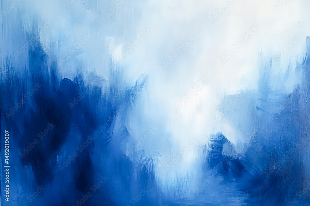 Abstract blue and white oil painting texture background Abstract blue and white oil painting texture background