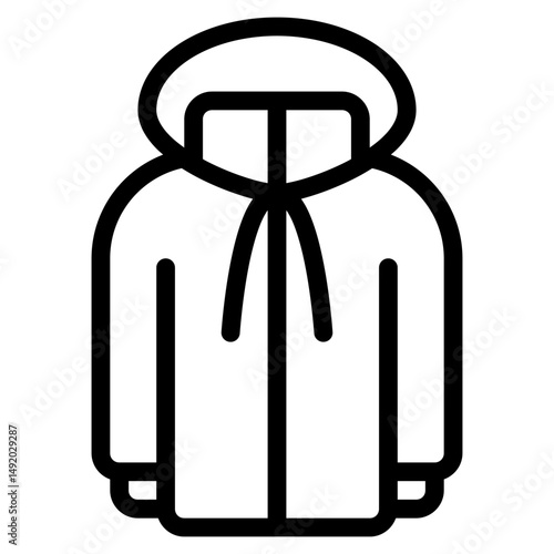 jacket icon with outline style and pixel perfect base. Suitable for website design, logo, app and UI. Based on the size of the icon in general, so it can be reduced.
