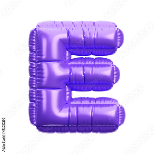 Alphabet ballon 3D icon render