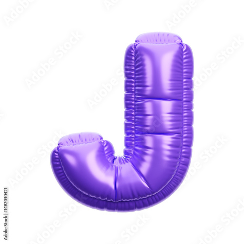 Alphabet ballon 3D icon render