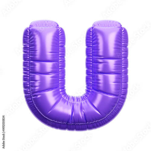 Alphabet ballon 3D icon render