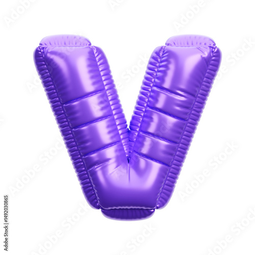 Alphabet ballon 3D icon render