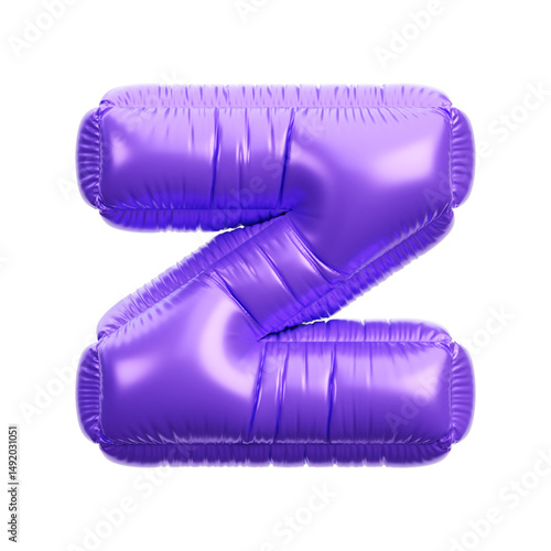 Alphabet ballon 3D icon render