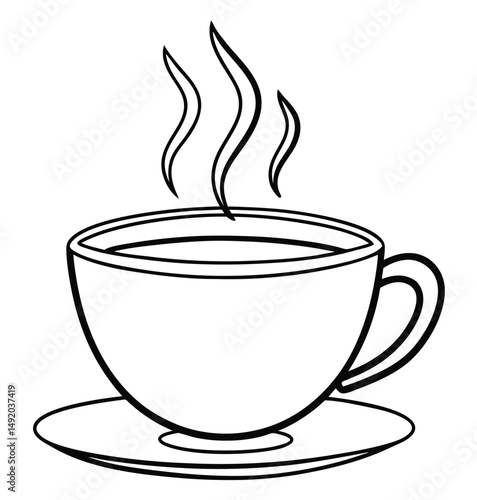 cup of hot coffee
